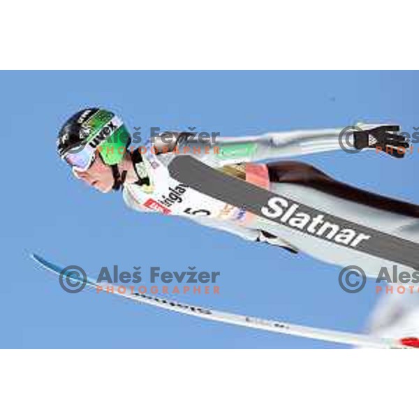 Bor Pavlovcic (SLO) competes at Ski flying Qualification during the Final of Ski jumping World Cup 2017/2018 in Planica, Slovenia on March 22, 2018