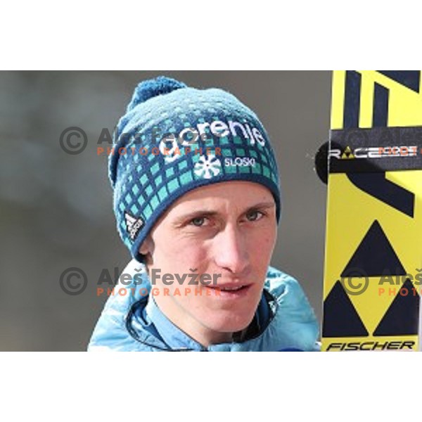 Peter Prevc (SLO) competes at Ski flying Qualification during the Final of Ski jumping World Cup 2017/2018 in Planica, Slovenia on March 22, 2018