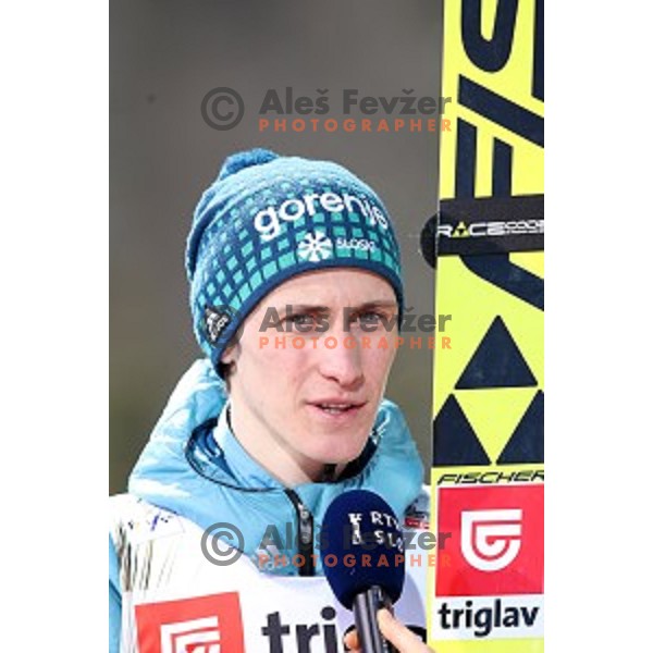 Peter Prevc (SLO) competes at Ski flying Qualification during the Final of Ski jumping World Cup 2017/2018 in Planica, Slovenia on March 22, 2018