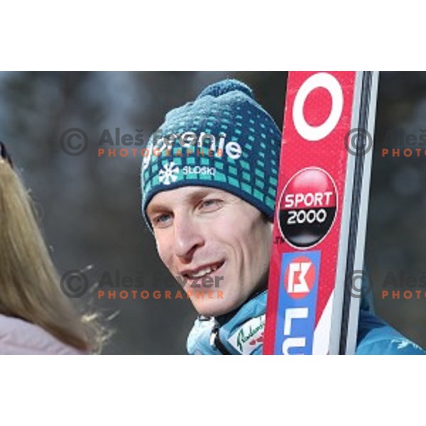 Jurij Tepes (SLO) competes at Ski flying Qualification during the Final of Ski jumping World Cup 2017/2018 in Planica, Slovenia on March 22, 2018