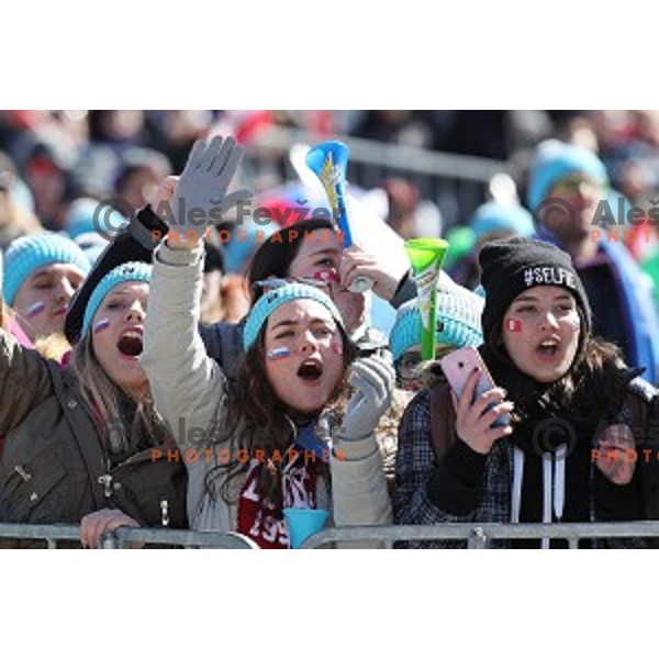 competes at Ski flying Qualification during the Final of Ski jumping World Cup 2017/2018 in Planica, Slovenia on March 22, 2018