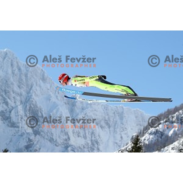 Andreas Wank (GER) competes at Ski flying Qualification during the Final of Ski jumping World Cup 2017/2018 in Planica, Slovenia on March 22, 2018