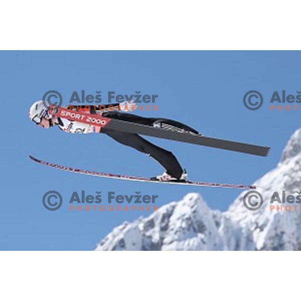 Halvor Granerud (NOR) competes at Ski flying Qualification during the Final of Ski jumping World Cup 2017/2018 in Planica, Slovenia on March 22, 2018