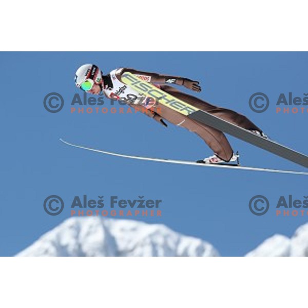 Kamil Stoch (POL) competes at Ski flying Qualification during the Final of Ski jumping World Cup 2017/2018 in Planica, Slovenia on March 22, 2018