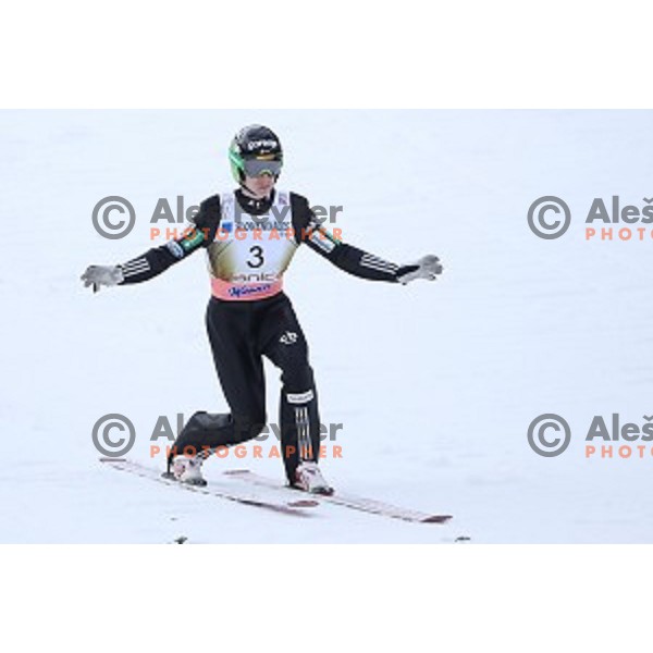 Jurij Tepes (SLO) at Ski flying event during the Final of Ski jumping World Cup 2017/2018 in Planica, Slovenia on March 23, 2018