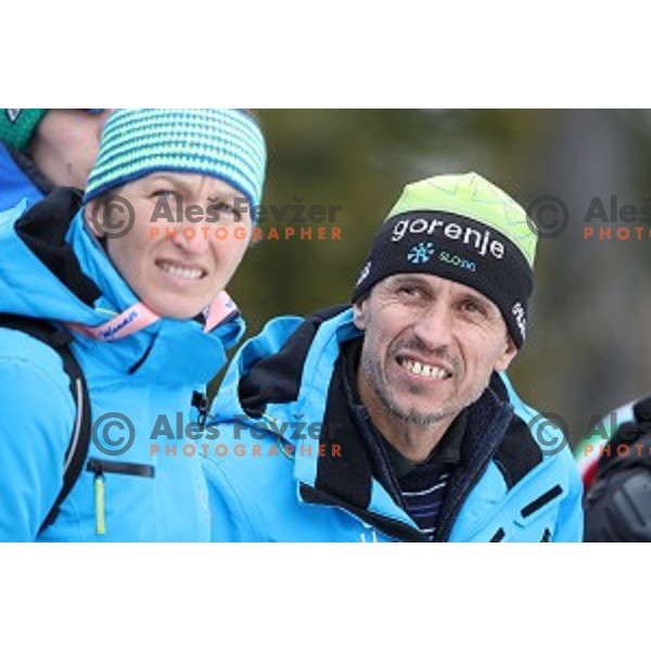 Robert Kerstajn at Ski flying event during the Final of Ski jumping World Cup 2017/2018 in Planica, Slovenia on March 23, 2018