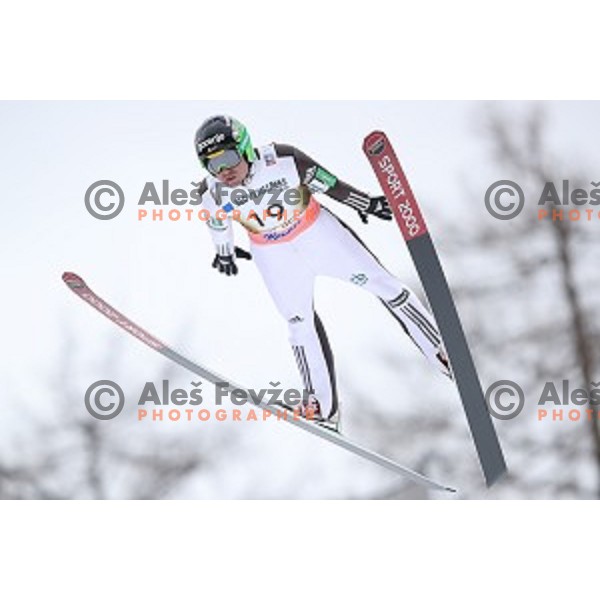 Jernej Damjan (SLO) at Ski flying during the Final of Ski jumping World Cup 2017/2018 in Planica, Slovenia on March 23, 2018