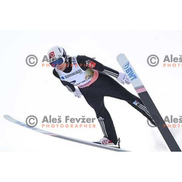 Johann Andre Forfang (NOR) at Ski flying event during the Final of Ski jumping World Cup 2017/2018 in Planica, Slovenia on March 23, 2018