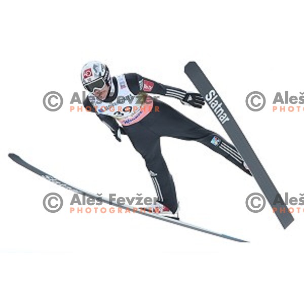 Robert Johansson (NOR) at Ski flying event during the Final of Ski jumping World Cup 2017/2018 in Planica, Slovenia on March 23, 2018