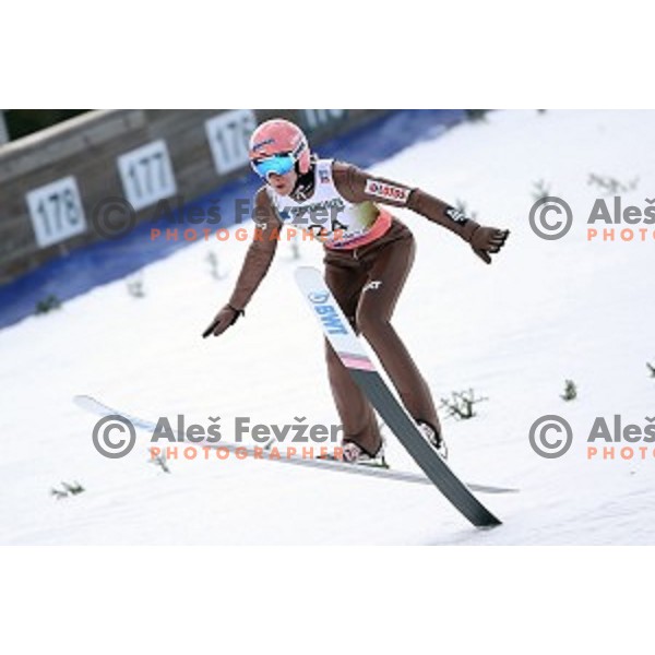 Dawid Kubacki (POL) at Ski flying event during the Final of Ski jumping World Cup 2017/2018 in Planica, Slovenia on March 23, 2018