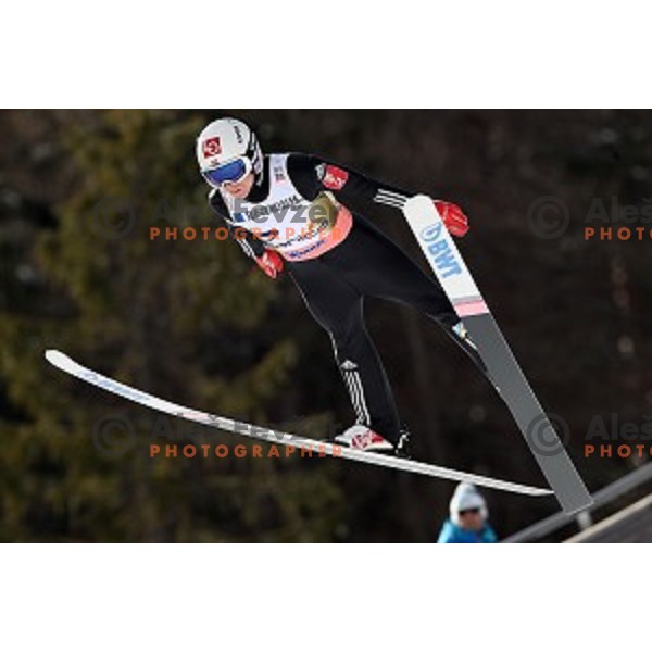 Johann Andre Forfang (NOR) at Ski flying event during the Final of Ski jumping World Cup 2017/2018 in Planica, Slovenia on March 23, 2018
