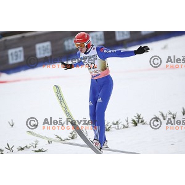 Richard Freitag (GER) at Ski flying event during the Final of Ski jumping World Cup 2017/2018 in Planica, Slovenia on March 23, 2018