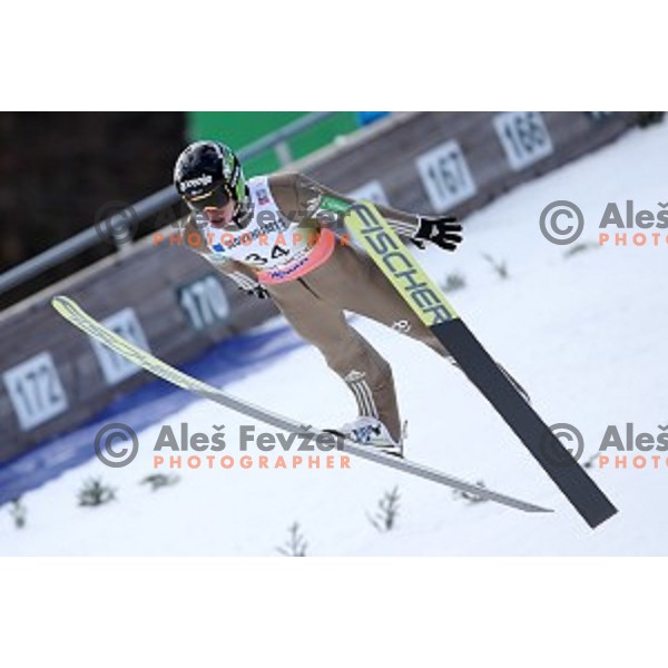 Peter Prevc (SLO) at Ski flying event during the Final of Ski jumping World Cup 2017/2018 in Planica, Slovenia on March 23, 2018
