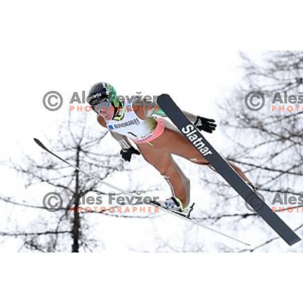 Cene Prevc (SLO) at Ski flying event during the Final of Ski jumping World Cup 2017/2018 in Planica, Slovenia on March 23, 2018