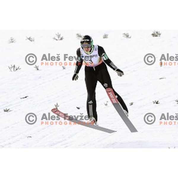 Jurij Tepes (SLO) at Ski flying event during the Final of Ski jumping World Cup 2017/2018 in Planica, Slovenia on March 23, 2018