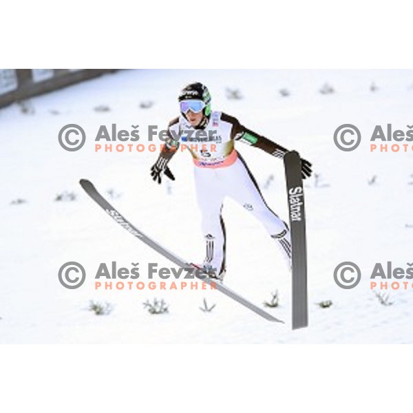 Bor Pavlovcic (SLO) at Ski flying event during the Final of Ski jumping World Cup 2017/2018 in Planica, Slovenia on March 23, 2018