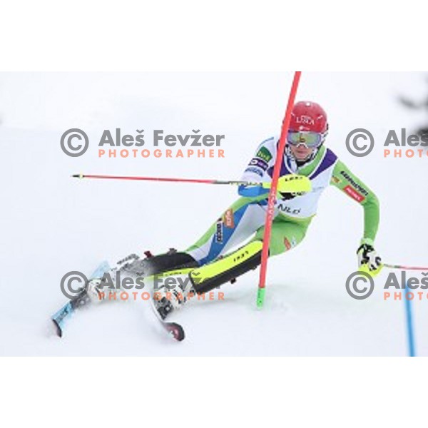 Ana Bucik, second placed at Ladies Slalom at Slovenian National Championships at Krvavc Ski Resort, Cerklje on March 24, 2018