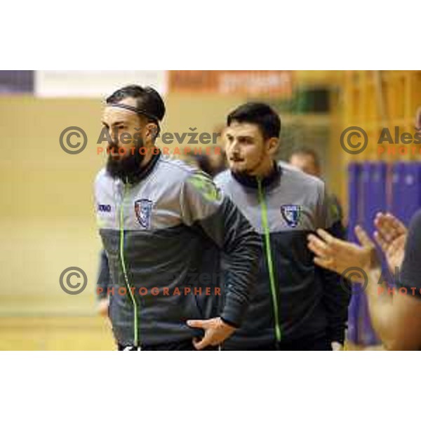 Mark Klaric in action during 1.NLB league handball match between Riko Ribnica and Celje Pivovarna Lasko in Ribnica Sports Centre, Slovenia on March 24, 2018