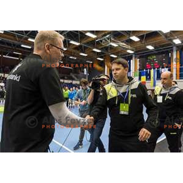 Slovenia’s head coach Uros Bregar in action during women’s EHF EURO qualifications match between Slovenia and Iceland, in Golovec Hall, Celje, on March 25, 2018