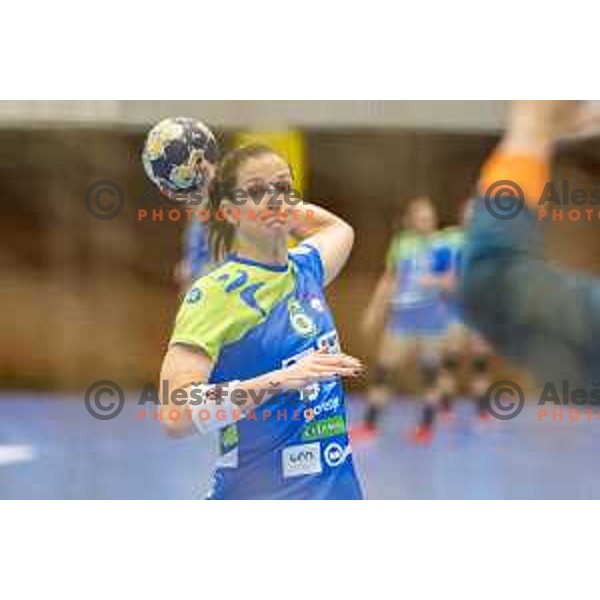 Slovenia’s Ana Gros (6) in action during women’s EHF EURO qualifications match between Slovenia and Iceland, in Golovec Hall, Celje, on March 25, 2018 