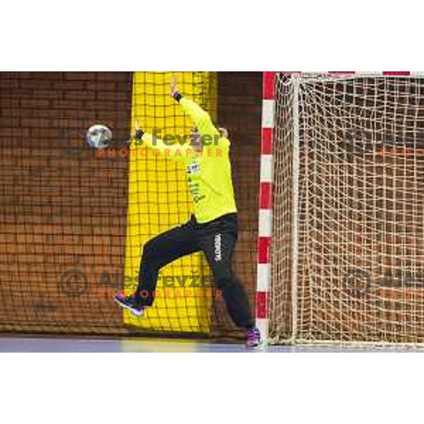 Slovenia’s Amra Pandzic (21) in action during women’s EHF EURO qualifications match between Slovenia and Iceland, in Golovec Hall, Celje, on March 25, 2018 