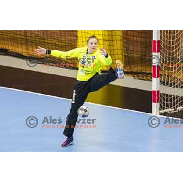 Slovenia’s Amra Pandzic (21) in action during women’s EHF EURO qualifications match between Slovenia and Iceland, in Golovec Hall, Celje, on March 25, 2018 