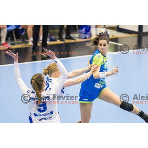 Slovenia’s Alja Koren (20) in action during women’s EHF EURO qualifications match between Slovenia and Iceland, in Golovec Hall, Celje, on March 25, 2018