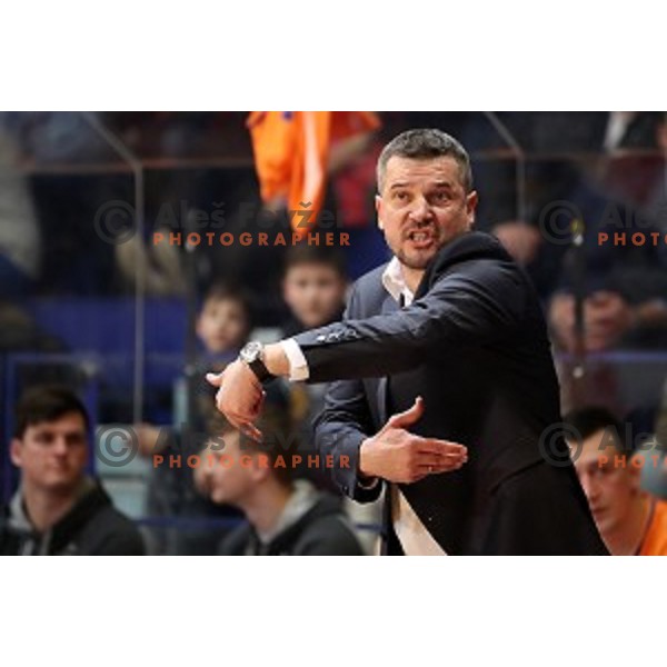 action during Nova KBM league basketball match between Helios Suns and Petrol Olimpija in Domzale Sports Hall, Slovenia on March 26, 2018