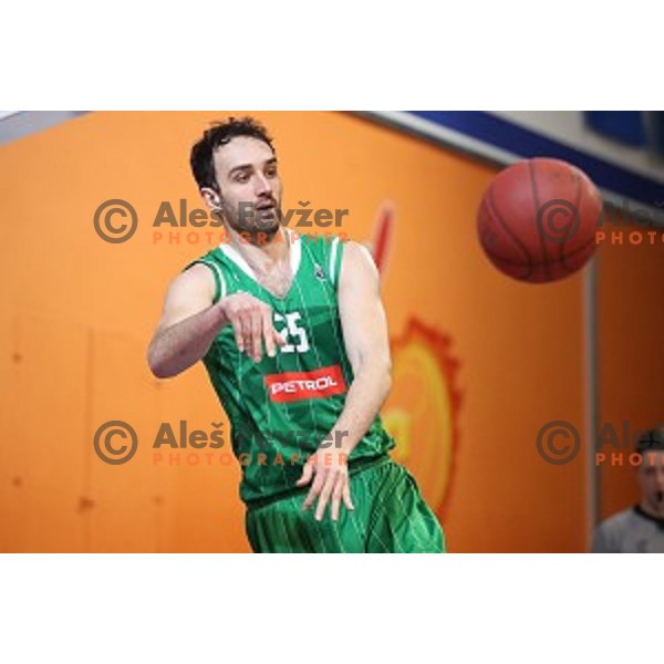 action during Nova KBM league basketball match between Helios Suns and Petrol Olimpija in Domzale Sports Hall, Slovenia on March 26, 2018