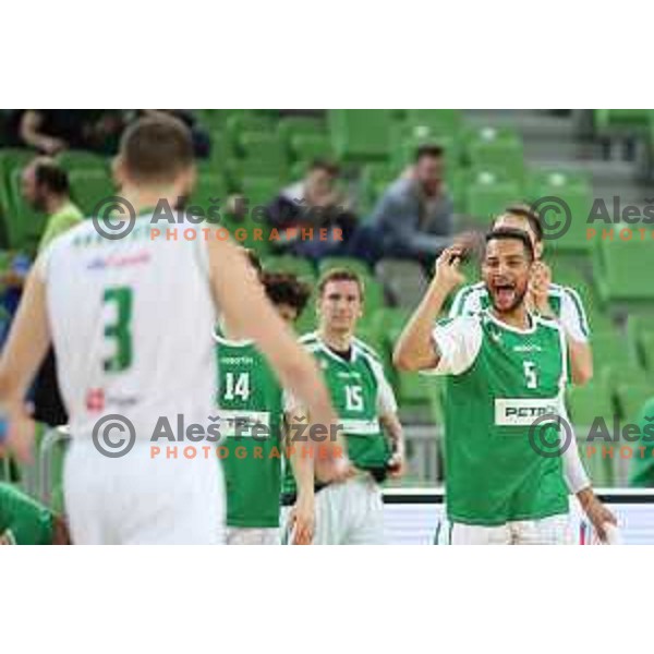 Devin Oliver of Petrol Olimpija in action during Nova KBM league basketball match between Petrol Olimpija and Sixt Primorska in Stozice, Ljubljana, Slovenia on March 31, 2018