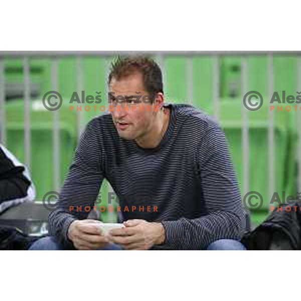 Primoz Brezec during Nova KBM league basketball match between Petrol Olimpija and Sixt Primorska in Stozice, Ljubljana, Slovenia on March 30, 2018