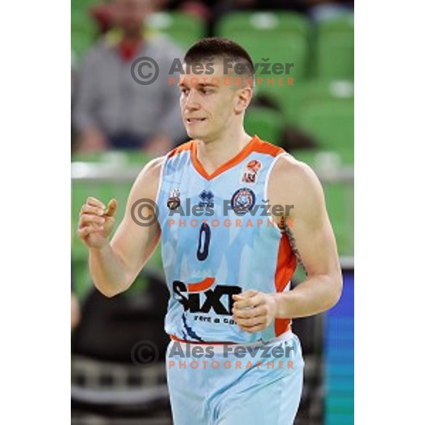 Matic Rebec during Nova KBM league basketball match between Petrol Olimpija and Sixt Primorska in Stozice, Ljubljana, Slovenia on March 31, 2018