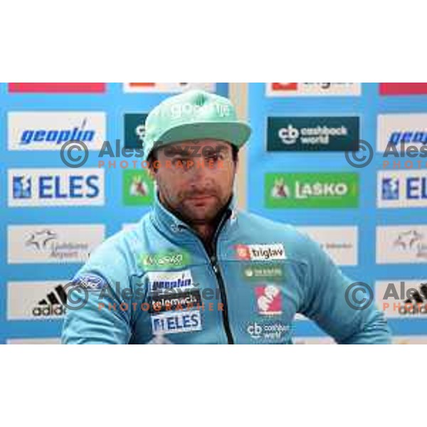 Gorazd Bertoncelj, new head coach of Slovenia Ski jumping team during press conference in Ljubljana, Slovenia on April 5, 2018