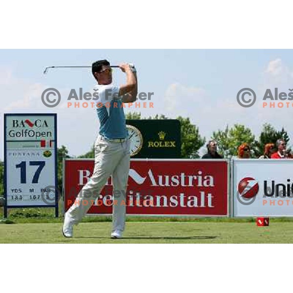 Matjaz Gojcic at tee box of 17th hole in Fontana, Austria, 2007 