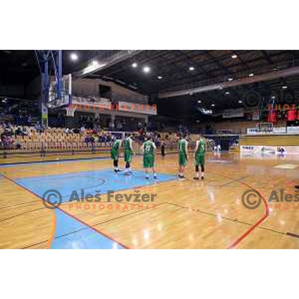 action during Nova KBM league basketball match between Sencur GGD and Petrol Olimpija in Sencur sports Hall, Slovenia on April 11, 2018