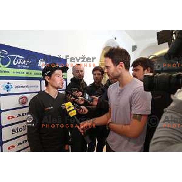 Primoz Roglic , ambassador of Tour of Slovenia 2018 during press conference before the race in Ljubljana, Slovenia on April 13, 2018