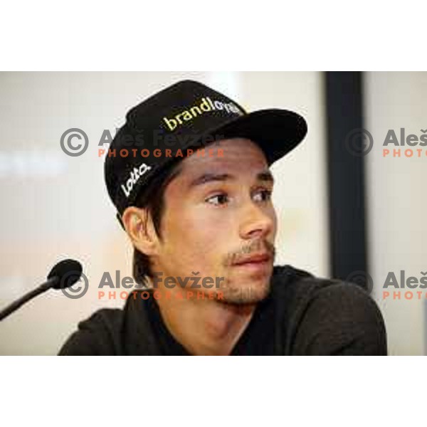 Primoz Roglic , ambassador of Tour of Slovenia 2018 during press conference before the race in Ljubljana, Slovenia on April 13, 2018