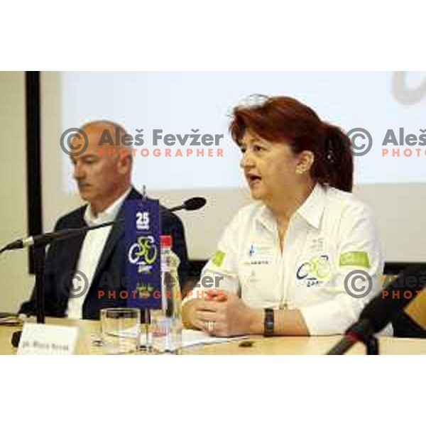 Mojca Novak during Tour of Slovenia 2018 press conference in Ljubljana, Slovenia on April 13, 2018