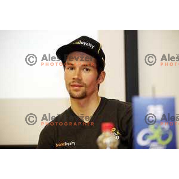 Primoz Roglic , ambassador of Tour of Slovenia 2018 during press conference before the race in Ljubljana, Slovenia on April 13, 2018