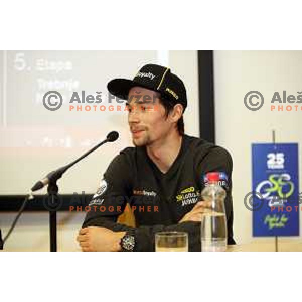 Primoz Roglic , ambassador of Tour of Slovenia 2018 during press conference before the race in Ljubljana, Slovenia on April 13, 2018
