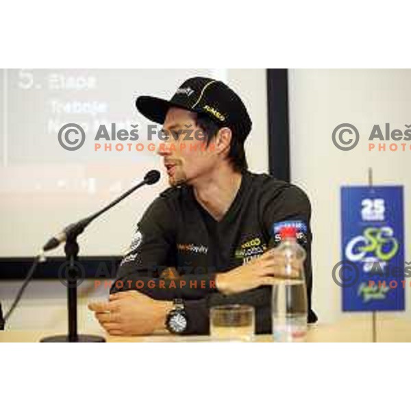 Primoz Roglic , ambassador of Tour of Slovenia 2018 during press conference before the race in Ljubljana, Slovenia on April 13, 2018