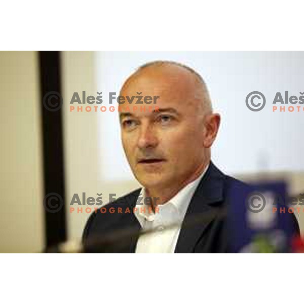 Bogdan Fink, director of the race during Tour of Slovenia 2018 press conference in Ljubljana, Slovenia on April 13, 2018