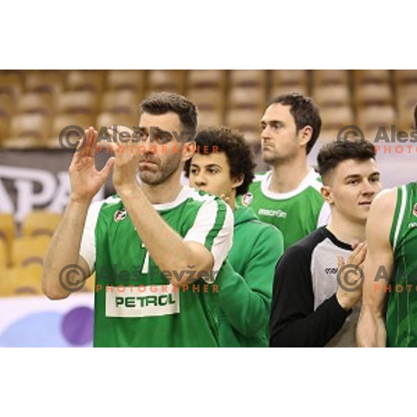 Drazen Bubnic in action during Nova KBM league basketball match between Ilirija and Petrol Olimpija in Hala Tivoli, Ljubljana, Slovenia on April 15, 2018
