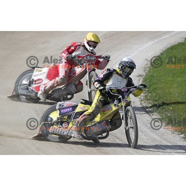 Michal Surla at Speedway second race for National Championship in Ljubljana, Slovenia on April 14, 2018