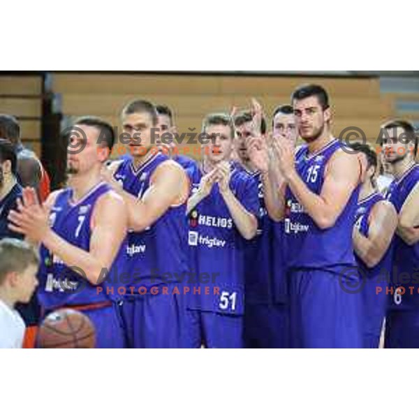 action during Nova KBM league basketball match between Sixt Primorska-Helios Suns in Arena Bonifika in Koper, Slovenia on April 21, 2018