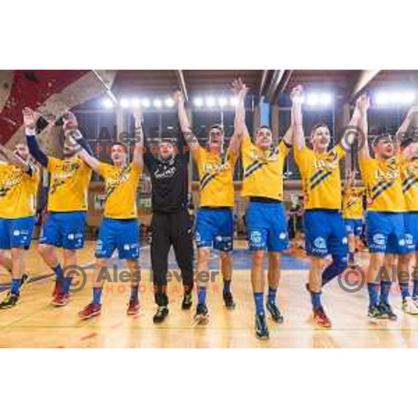 in action during Slovenian Cup Final match between Krka and Celje PL, in Ljutomer, on April 22, 2018