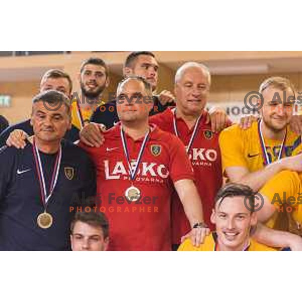 Branko Tamse, head coach of Celje Pivovarna Lasko during Slovenian Cup Final match between Krka and Celje PL, in Ljutomer, on April 22, 2018
