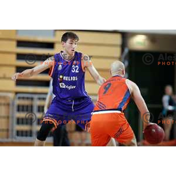 Alexander Shashkov in action during Nova KBM league basketball match between Sixt Primorska-Helios Suns in Arena Bonifika in Koper, Slovenia on April 21, 2018