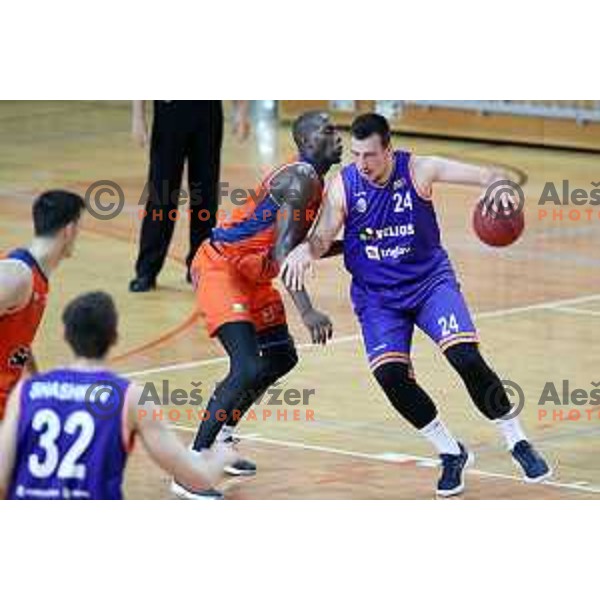 in action during Nova KBM league basketball match between Sixt Primorska-Helios Suns in Arena Bonifika in Koper, Slovenia on April 21, 2018