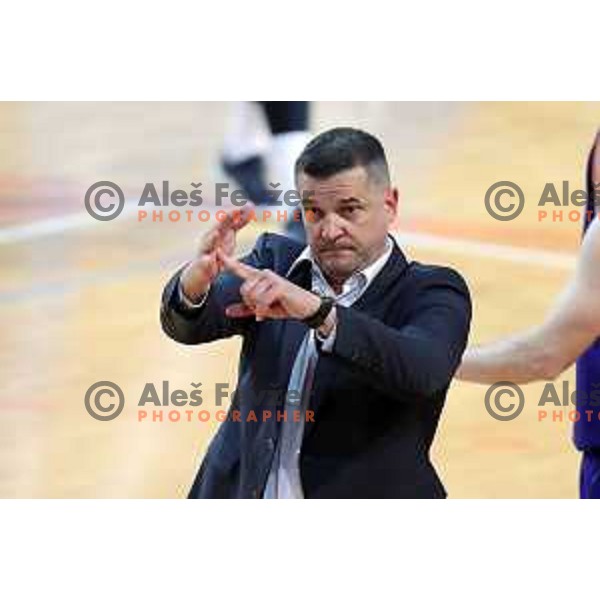 Jovan Beader during Nova KBM league basketball match between Sixt Primorska-Helios Suns in Arena Bonifika in Koper, Slovenia on April 21, 2018